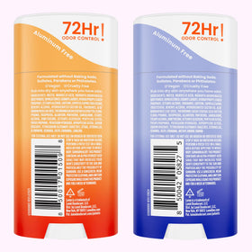 Clean Tangerine lifestyle bathroom setting with Lume brand showing bright citrus energy