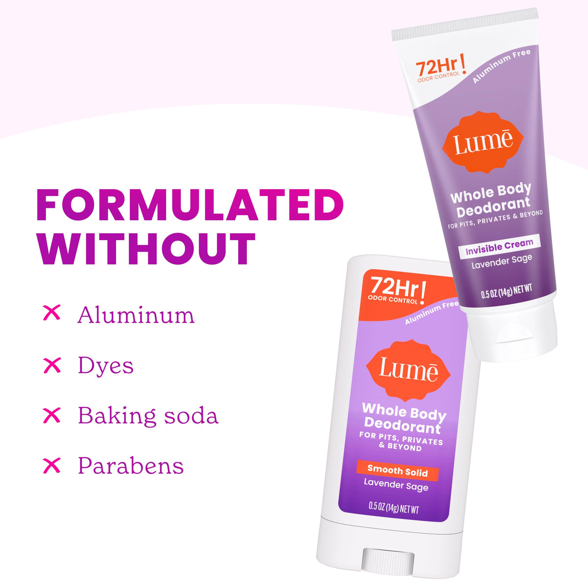 Lume cream rubbed into skin demonstrating quick absorption and discreet finish