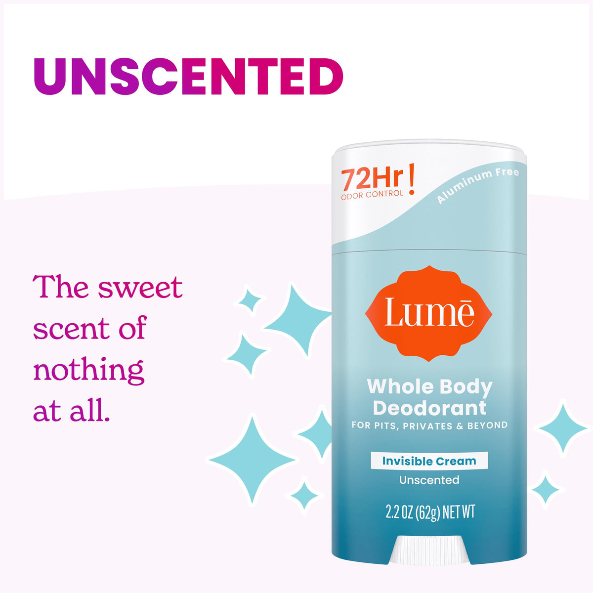 Applying Lume cream stick to underarm for reliable odor control throughout day