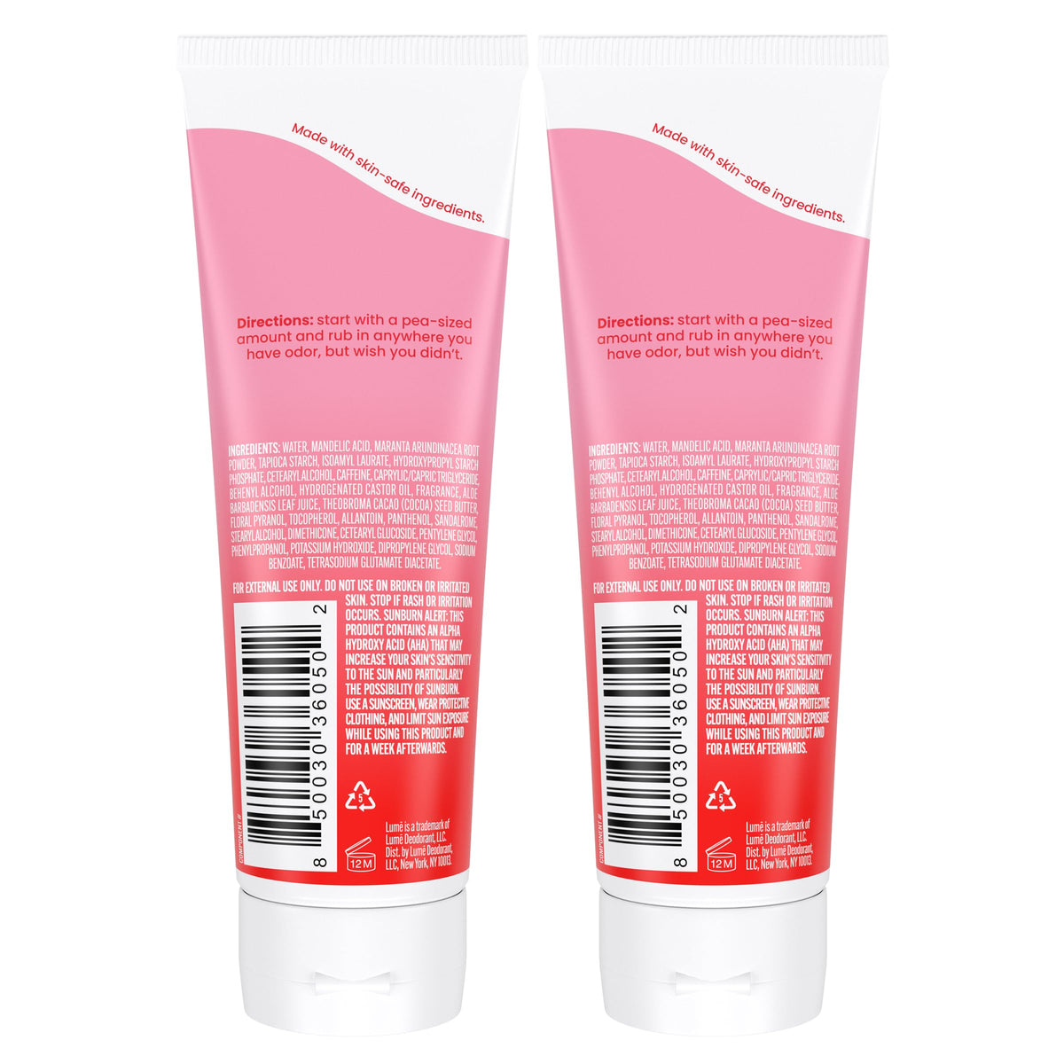Lume cream texture close-up highlighting smooth lotion-like application benefit