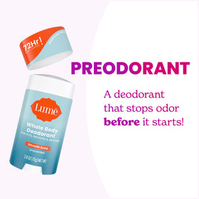 Lume used on feet in lifestyle scene showing odor control benefit