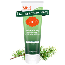 Lume Fresh Alpine front tube showing branding and clean design for convenience