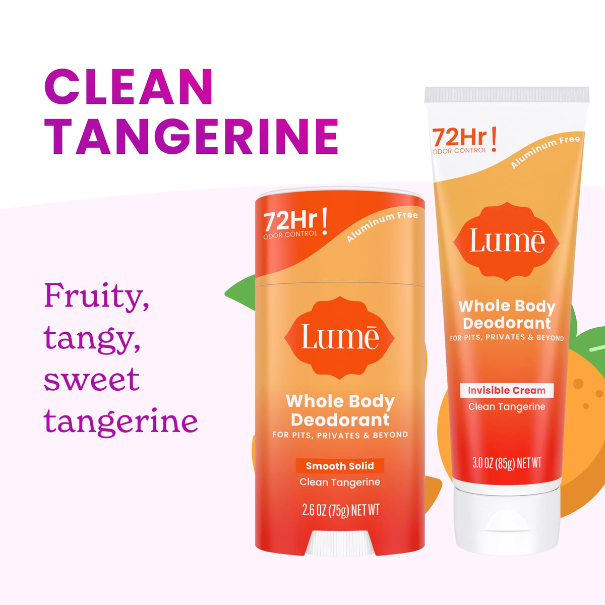 Lume Invisible Cream tube close-up showing cap and applicator