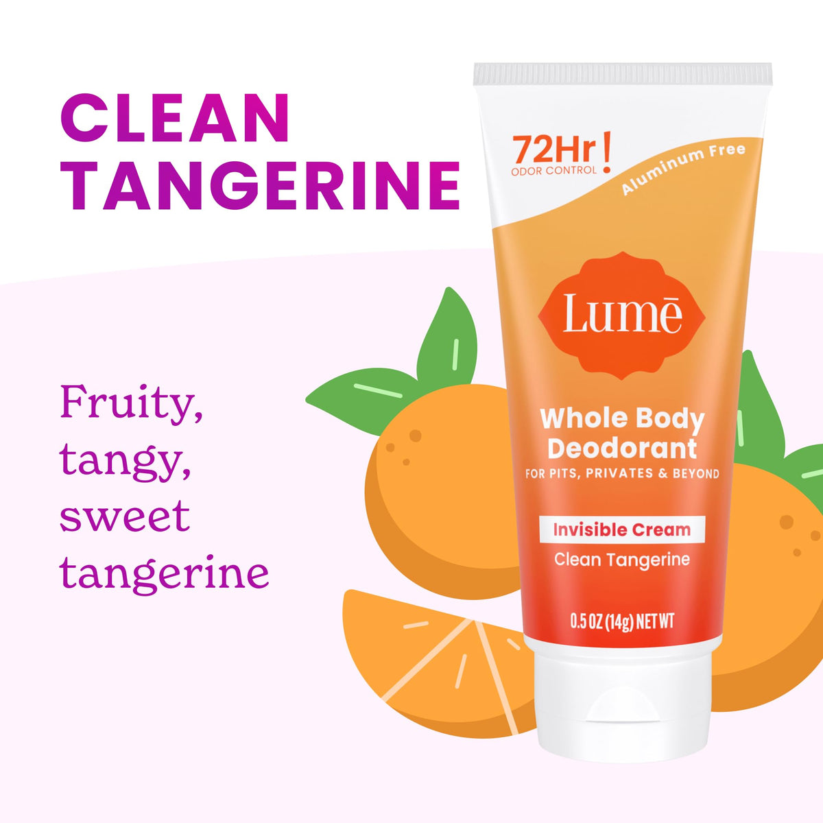 Lume invisible finished skin shows no residue and discreet odor control benefit