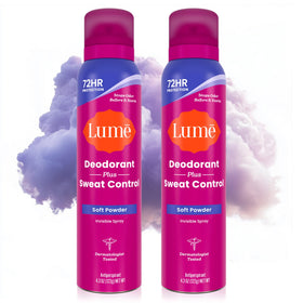 Lume invisible spray front packaging showing sleek bottle and scent