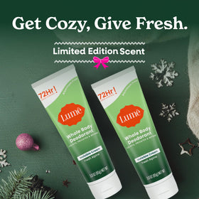 Lume label close-up showing ingredient clarity and hypoallergenic benefit