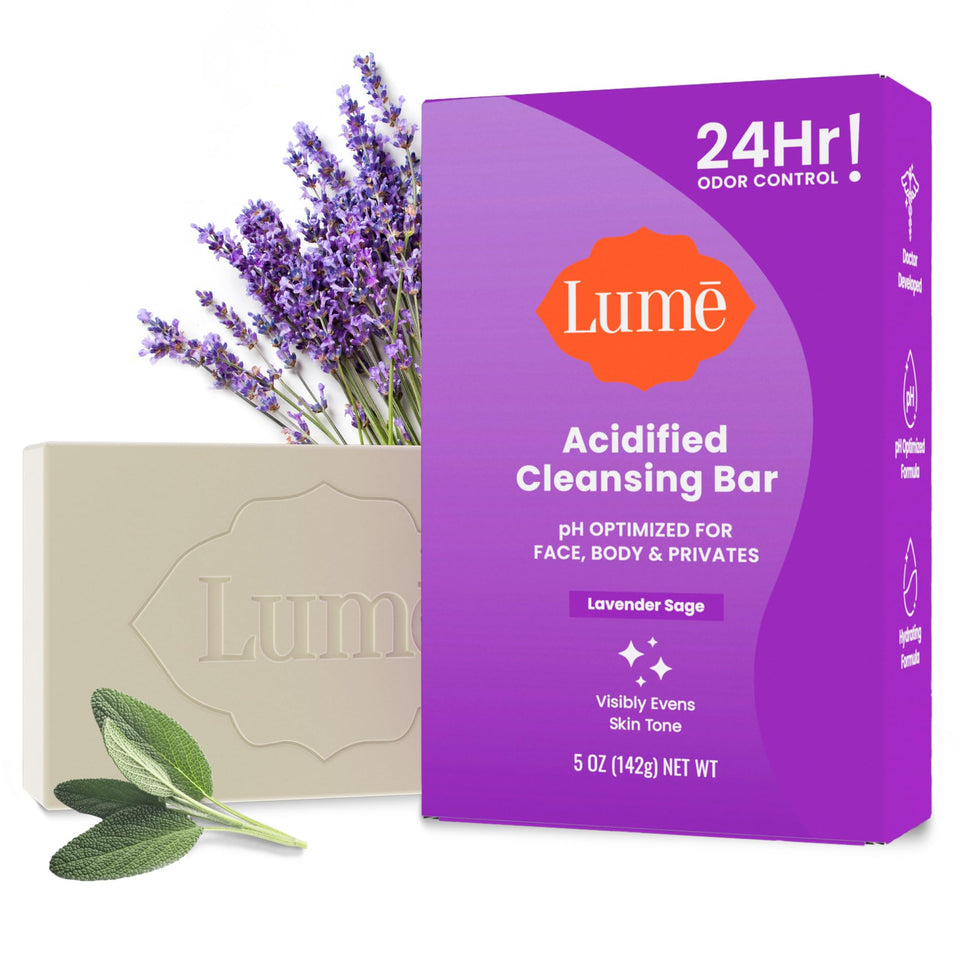 Lume Lavender Sage front packaging showing product and benefits