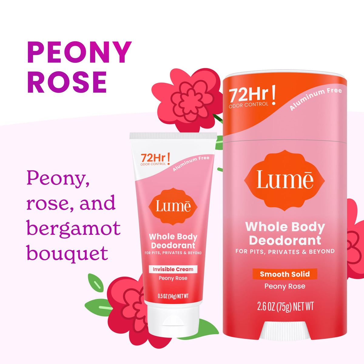 Lume invisible cream tube with open cap showing travel-friendly precision application