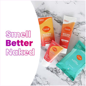 Lume starter pack styled in bathroom lifestyle scene for complete routine convenience