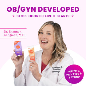 Lume stick applied underarm demonstrating targeted odor control benefit