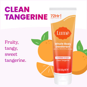 Lume texture close-up rubbed into skin demonstrating fast-absorbing benefit