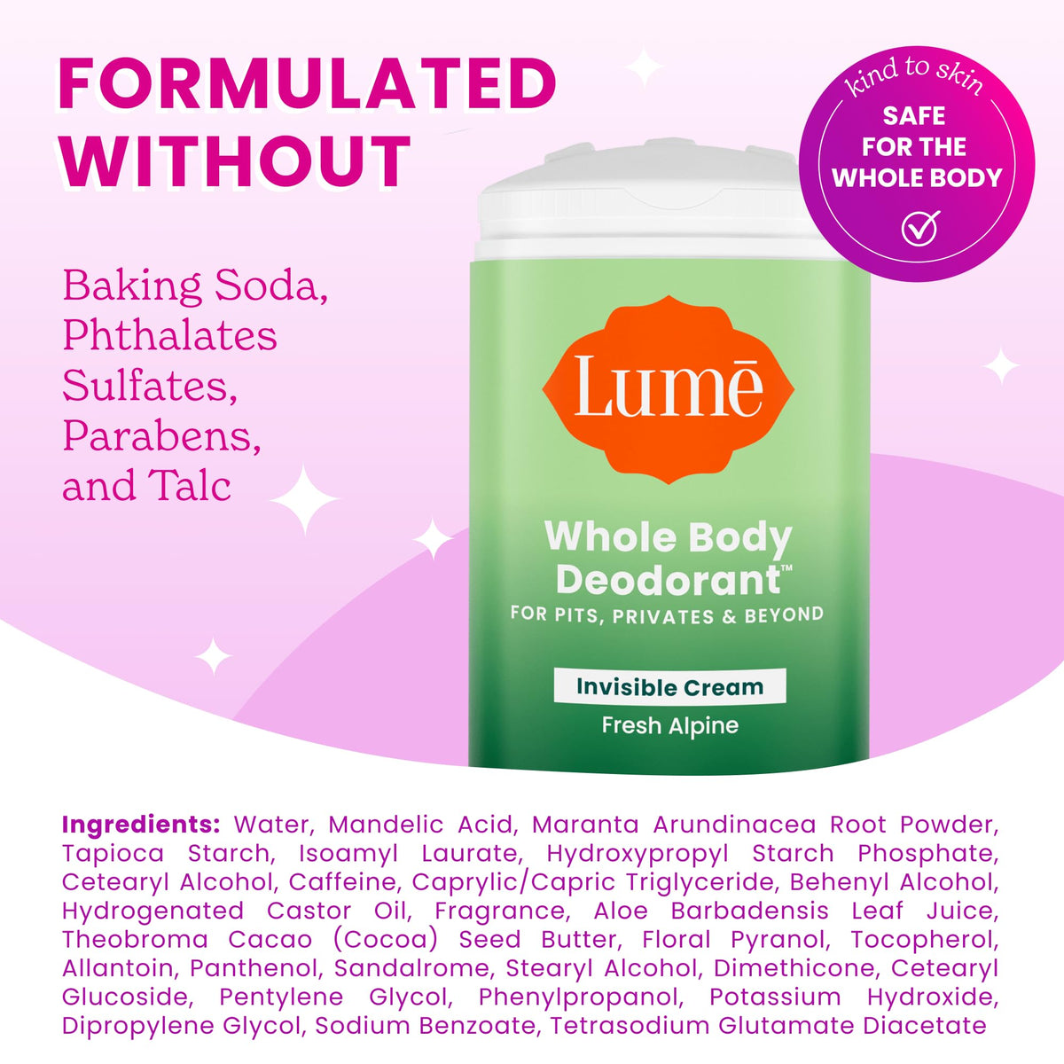 Lume stick in hand highlighting convenient travel-ready benefit
