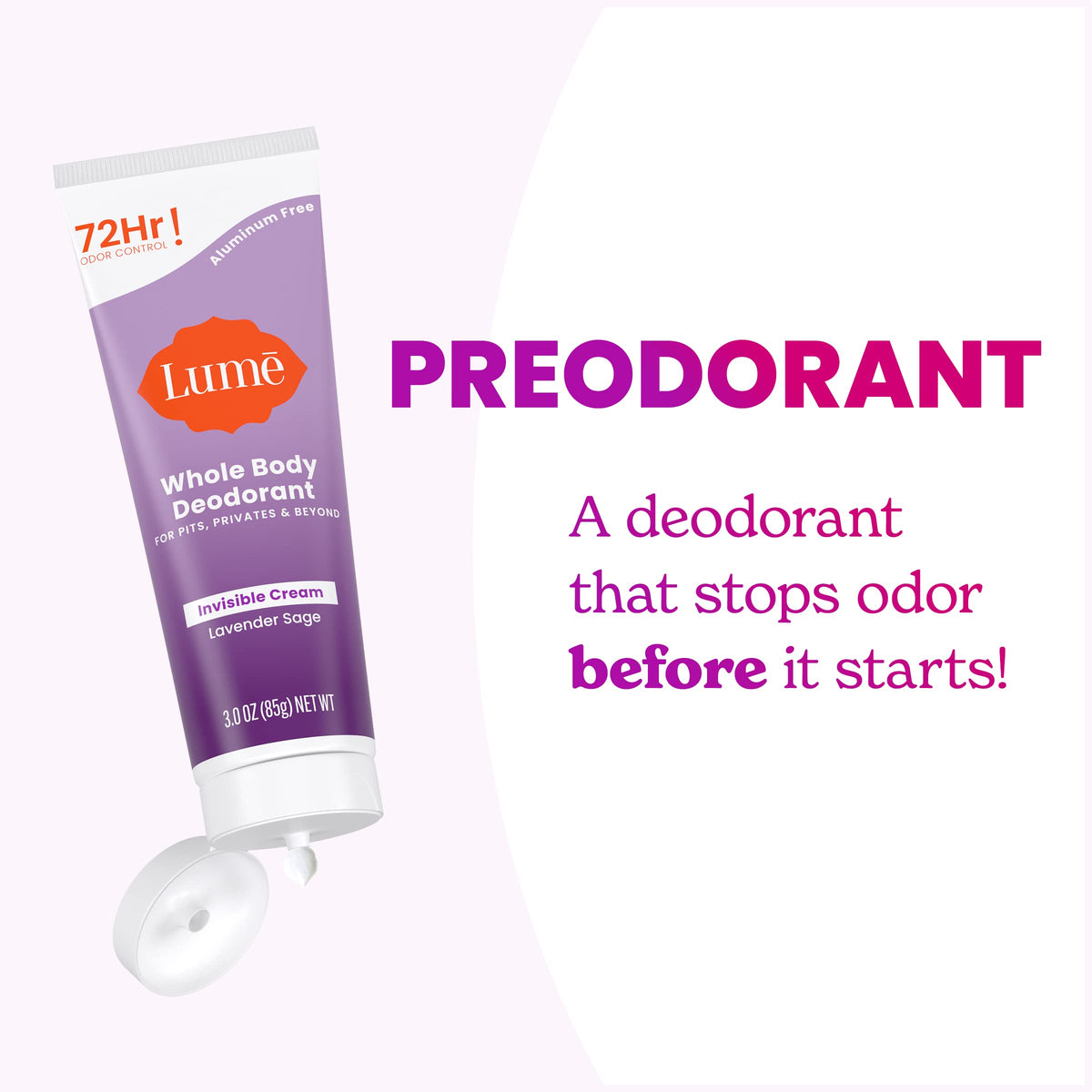 Lume tube on bathroom counter in daily routine setting showing convenience benefit