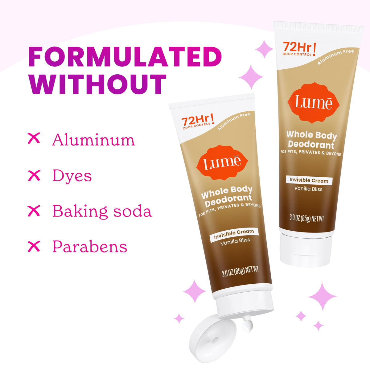 Two Lume tubes pack flatlay highlighting value and dual supply