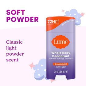 Lume wipe used on neck and groin providing portable odor protection