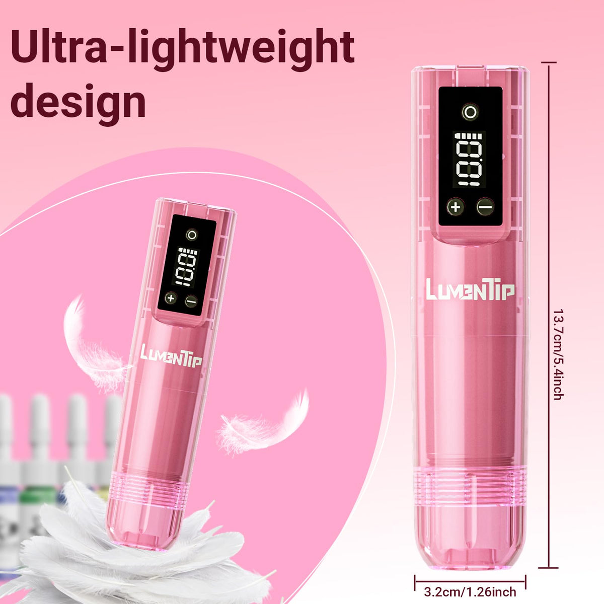 LumenTip seven bottle ink set in colors for versatile shading and saturation