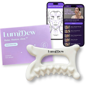 LumiDew front view showing smooth ceramic and ergonomic shape for comfortable glide