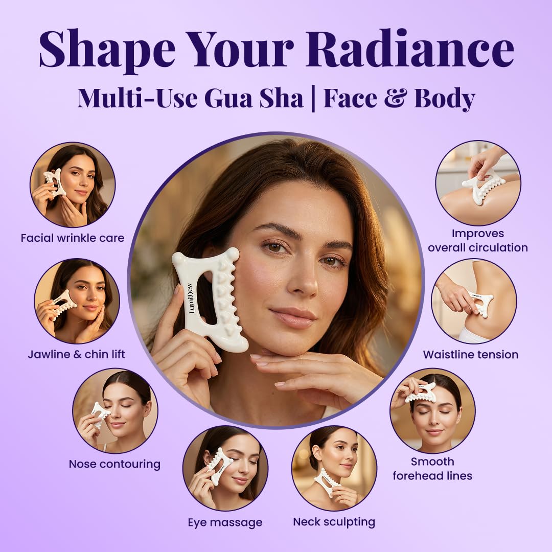 Hand holding LumiDew tool demonstrating precise control and easy facial use benefit