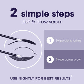 LUMIFY being applied along lashline in nighttime routine for conditioned lashes
