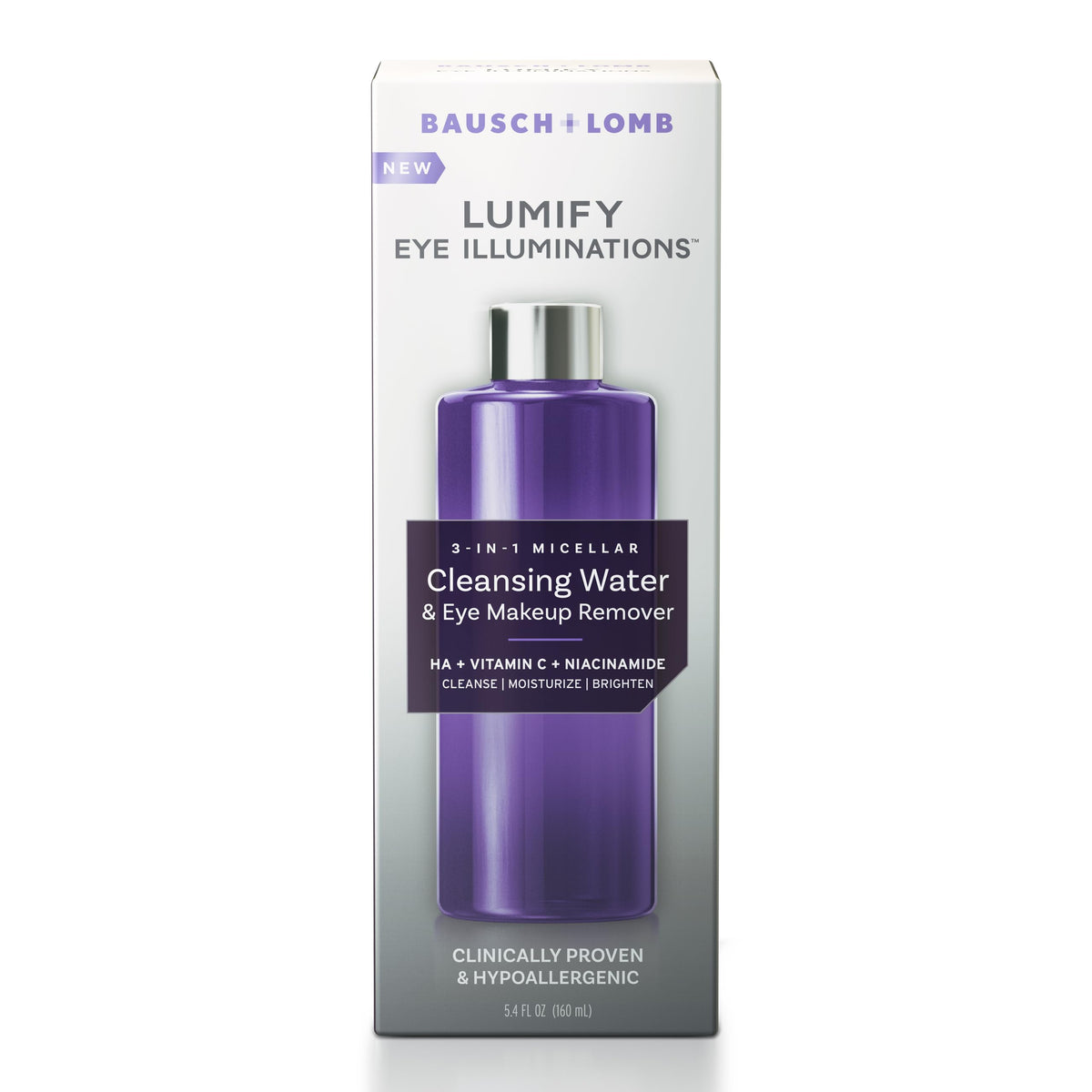 LUMIFY bottle on bathroom counter in lifestyle scene emphasizing routine use