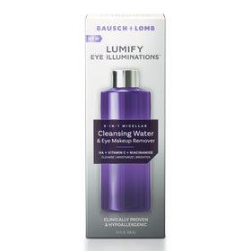 LUMIFY bottle on bathroom counter in lifestyle scene emphasizing routine use