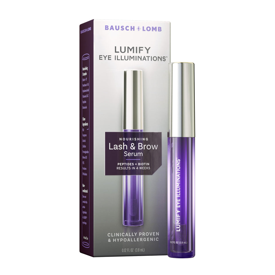 LUMIFY front packaging showing serum bottle and label, conveys professional care