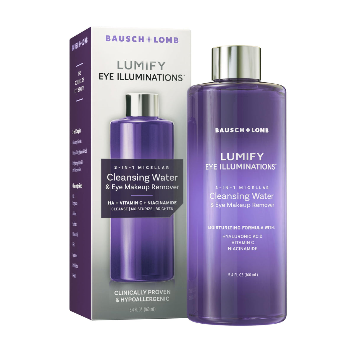 LUMIFY bottle front packaging showing product and size for easy identification