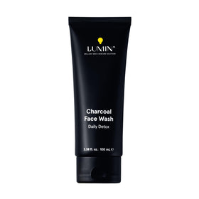 Lumin bottle front view showing clean label and product benefit
