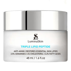 LuminaSkin front jar showing sleek packaging and product clarity benefit