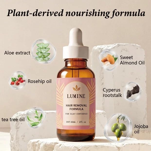 LUMINE oil applied on hand illustrating fast absorption and instant hydration