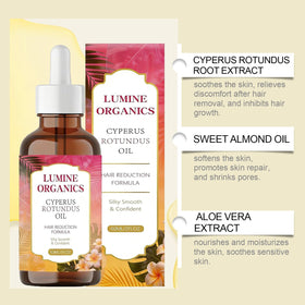 Lumine Organics ingredient botanicals flatlay highlighting natural plant-based formula