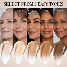 LUMINESS angled buffing brush detail for streak-free blending and precision