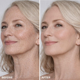 LUMINESS SPF 50 primer pump dispensing product to protect and smooth skin before makeup