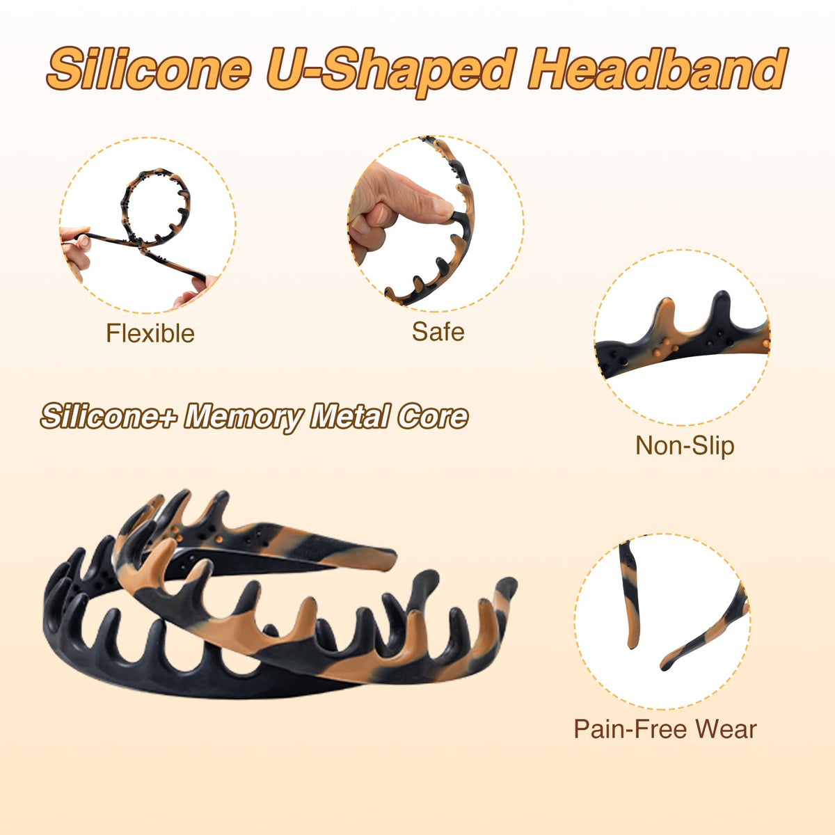 lumitrail silicone finish texture highlighting soft, gentle contact with scalp