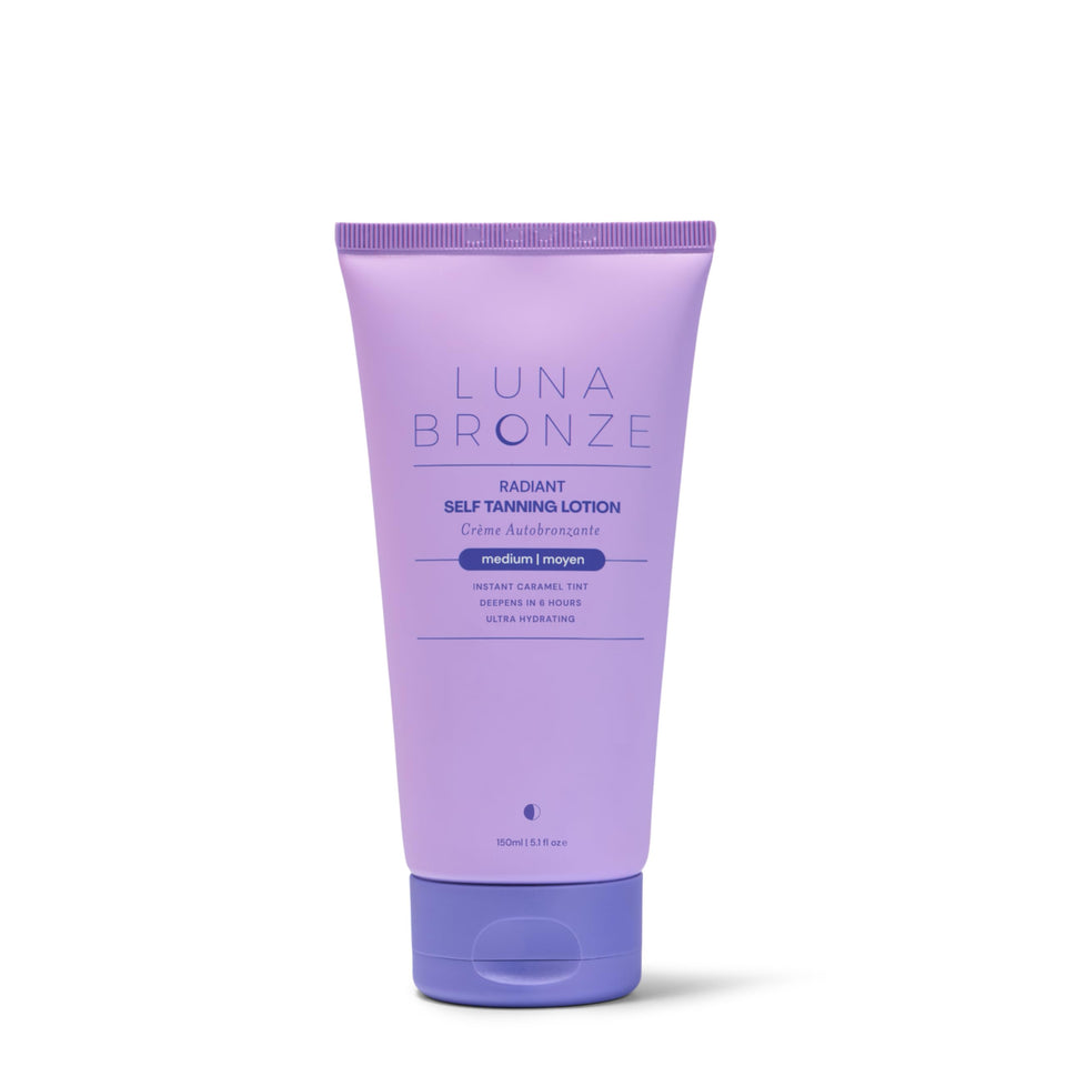 Luna Bronze front packaging showing tube and branding with immediate tint benefit