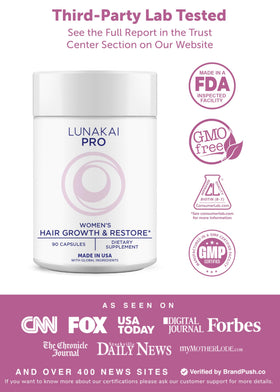 Lunakai capsules close-up highlighting vegetarian capsule texture and fill