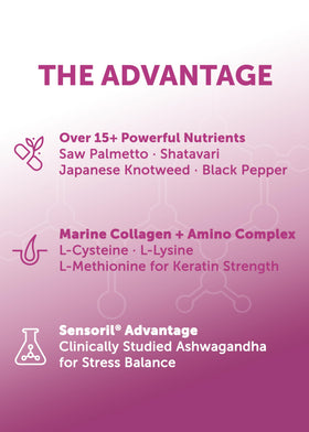 Lunakai nutrition facts label listing biotin, collagen, keratin benefits