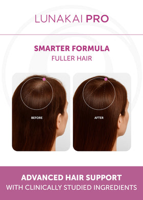 hydrolyzed marine collagen powder texture with Lunakai for strand support
