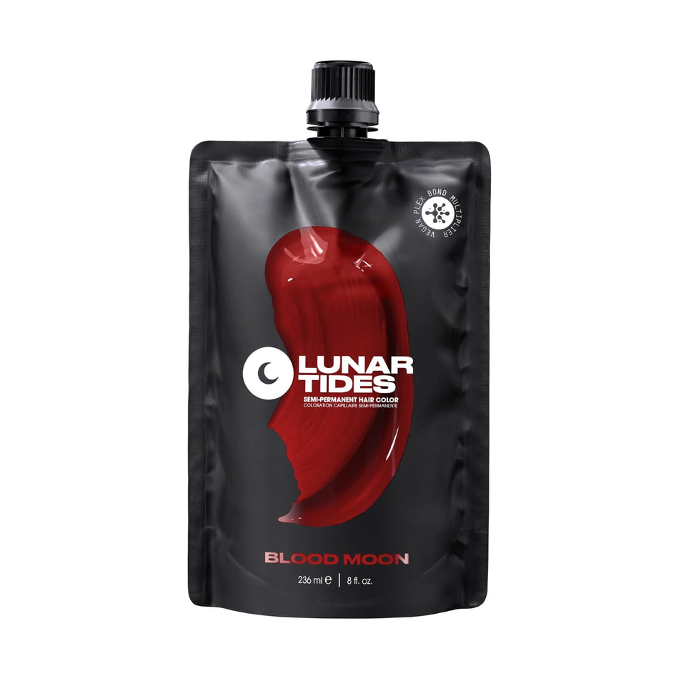 Lunar Tides front packaging showing Blood Moon shade and benefits