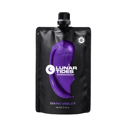 Lunar Tides front tube of Dark Violet showing label and shade, vibrant payoff
