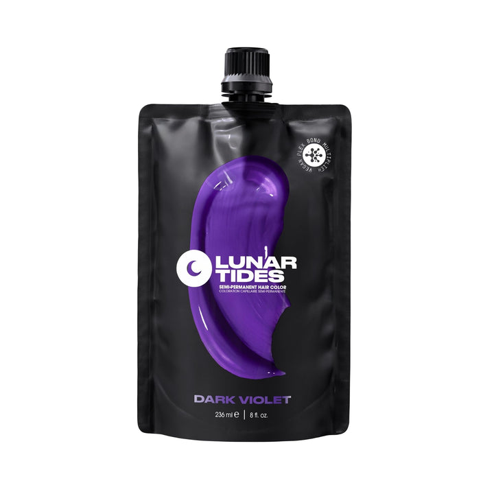 Lunar Tides front tube of Dark Violet showing label and shade, vibrant payoff