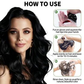 Lunory label close-up confirming ammonia and paraben free formula