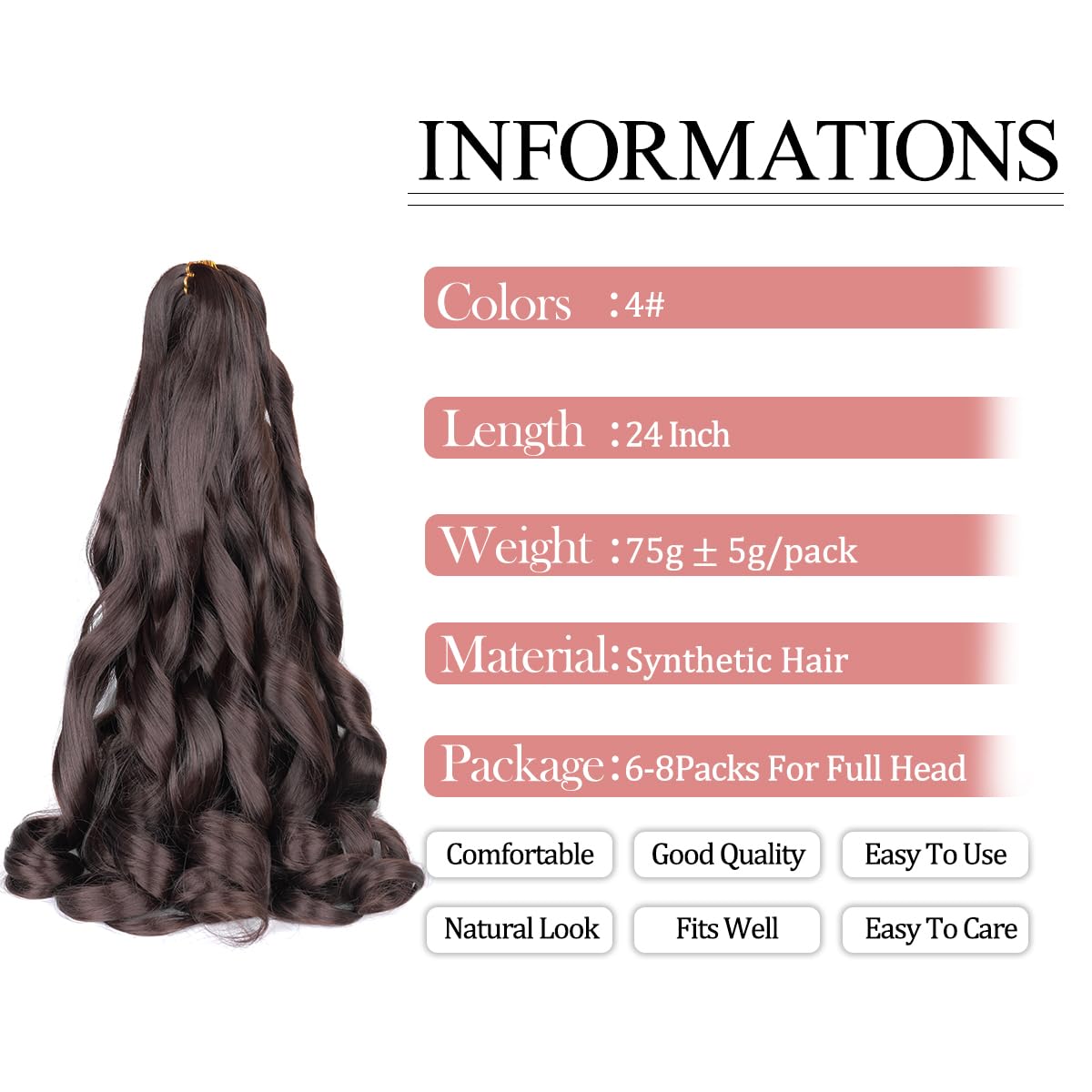 Luoyudu close-up of curly synthetic fiber showing soft texture and realistic look