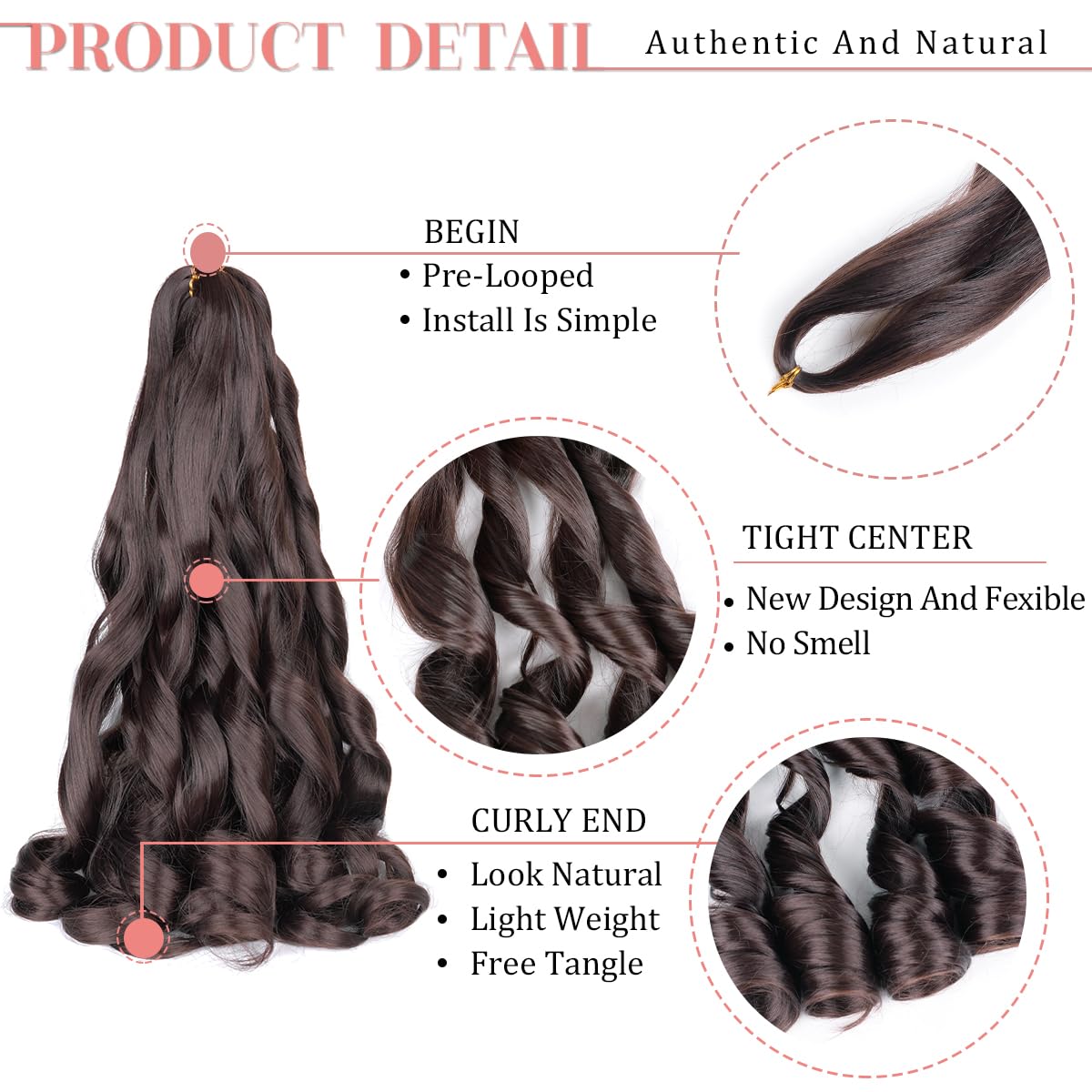 Luoyudu installed crochet braids in sunlight showing natural volume and bounce