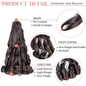 Luoyudu installed crochet braids in sunlight showing natural volume and bounce
