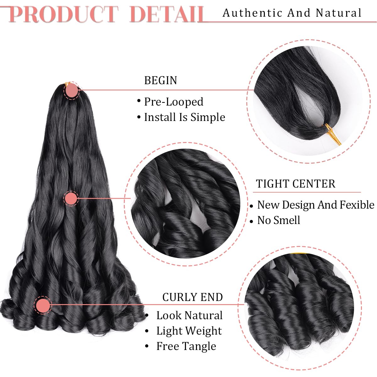 Luoyudu single strand detail showing soft synthetic fiber and shine