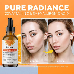 Lupure close-up of serum texture highlighting lightweight absorption and glow