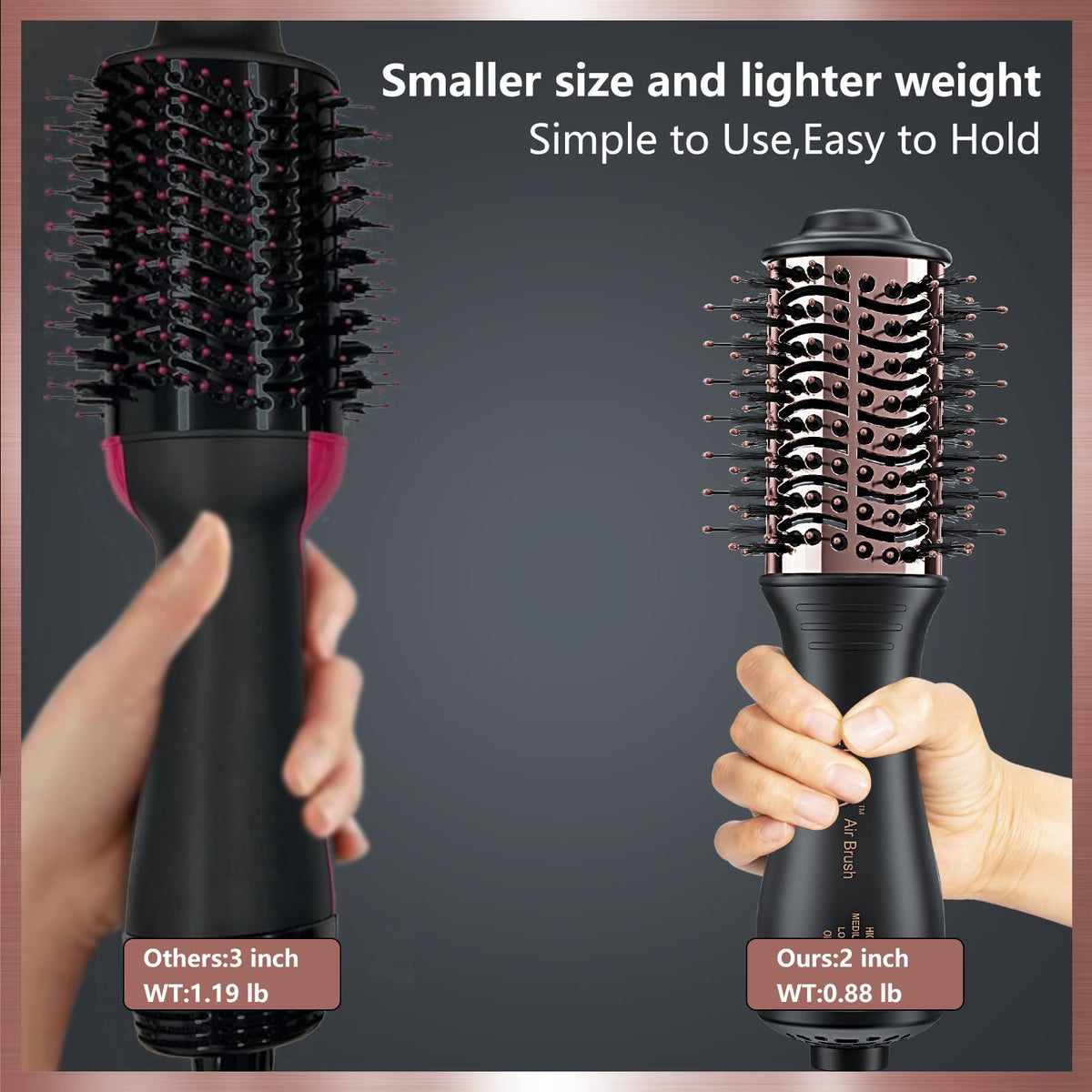 LURA tangle-free combination bristles detail delivering smooth glide