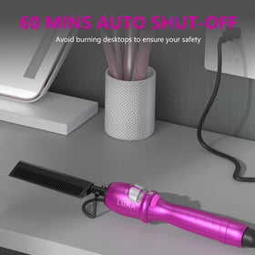 LURA temperature indicator on handle showing adjustable heat up to 500°F for control