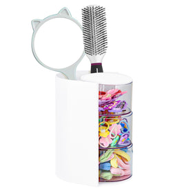 Luscinia front view showing compact white organizer for quick access